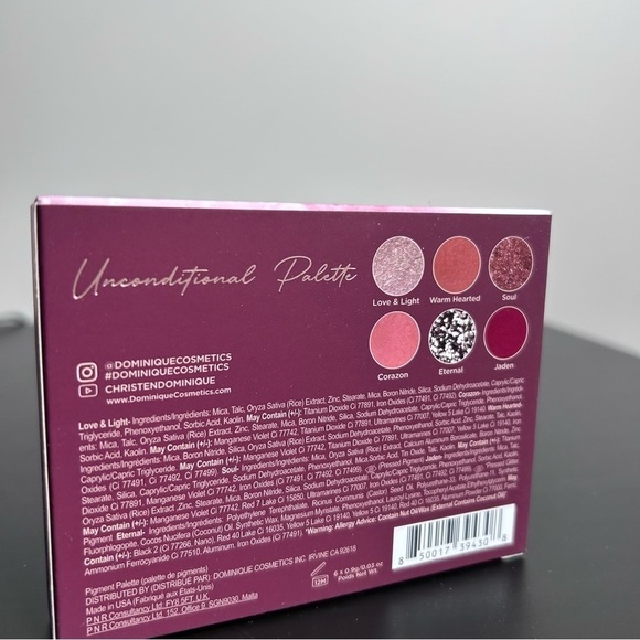 NEW When Bundled Dominique Cosmetics Unconditional Palette NIB 2/$20 - Picture 4 of 5